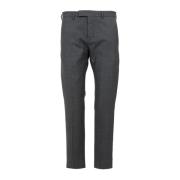 Ontspannen Fit Wollen Broek PT Torino , Gray , Heren