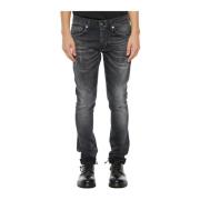 Slimfit-jeans Dondup , Black , Heren