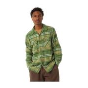 Flanellen Overhemd HUF , Green , Heren