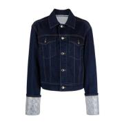 Denimjack met kristalversiering Alexander Wang , Blue , Dames