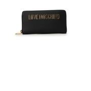 Grote Damesportemonnee Love Moschino , Black , Dames