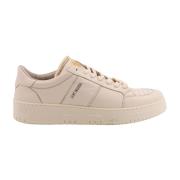 Beige Leren Sneakers Saint Sneakers , Beige , Heren