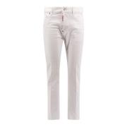 Witte Broek met Knoopsluiting Dsquared2 , White , Heren