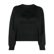 Zwart Sweatshirt met Logo en Ronde Hals Isabel Marant Étoile , Black ,...