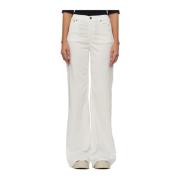 Amber Model Broek Dondup , White , Dames