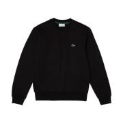 Organisch geborsteld katoenen sweatshirt Lacoste , Black , Heren