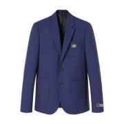 Navy Formele Jas Versace , Blue , Heren