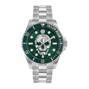 The $kull Diver Horloge Philipp Plein , Gray , Heren