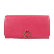 Pre-owned Leather wallets Bvlgari Vintage , Pink , Dames