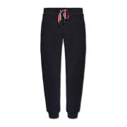 Sweatpants met logo Moncler , Blue , Heren