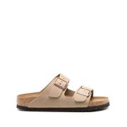 Beige Arizona Smalle Sandalen Birkenstock , Beige , Dames