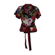 Zijden Shirt - Dolce & Gabbana Dolce & Gabbana , Multicolor , Dames