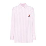 Roze Geborduurd Overhemd Kenzo , Pink , Dames