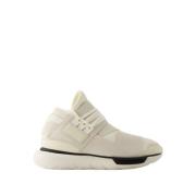 Zwarte Leren Qasa Sneakers Y-3 , White , Dames