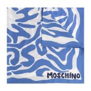 Zijden sjaal Moschino , Blue , Unisex