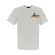 T-Shirt met Multicolor Logo Print A.p.c. , White , Heren