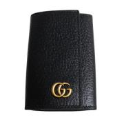 Pre-owned Leather key-holders Gucci Vintage , Black , Dames