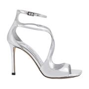 Grijze Leren Sandalen met Verstelbare Band Jimmy Choo , Gray , Dames