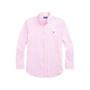Gestreepte Geknoopte Kraag Katoenen Overhemd Ralph Lauren , Pink , Her...