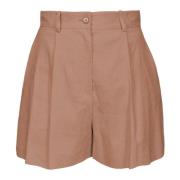Kameel Shorts voor Dames Pinko , Brown , Dames