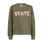 State of Mind Sweater Freequent , Green , Dames