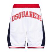 Shorts met logo Dsquared2 , White , Heren