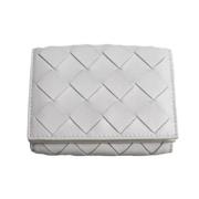 Pre-owned Leather wallets Bottega Veneta Vintage , White , Dames