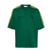 Oversize Fles T-Shirt Lanvin , Green , Heren