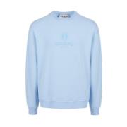 Sweatshirt met logo Iceberg , Blue , Heren