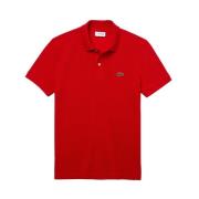 Slim Fit Polo Lacoste , Red , Heren