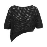 Zwarte T-shirts & Polos voor vrouwen Semicouture , Black , Dames