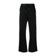 Wijde broek Moncler , Black , Dames