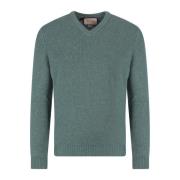 V-neck Knitwear Gucci , Green , Heren