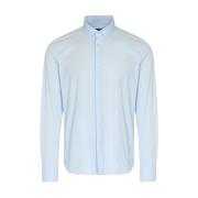 Slim Fit Jacquard Oxford Overhemd, Lichtblauw RRD , Blue , Heren