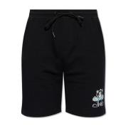 Sweat shorts with logo Iceberg , Black , Heren