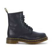 Anfibio Leren Laarzen met Dikke Zool Dr. Martens , Black , Dames