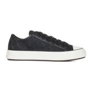 Iconographe Canvas Sneakers Valentino Garavani , Black , Heren