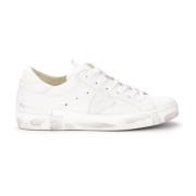 Witte Leren Paris X Sneaker voor Heren Philippe Model , White , Heren