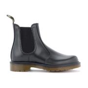 Zwarte leren Chelsea laars voor dames Dr. Martens , Black , Dames