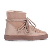 Bruine Suède Sneaker Boot Inuikii , Beige , Dames