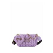 Knapperige Gewatteerde Tassen Versace Jeans Couture , Purple , Dames