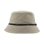 Verfijnde Bucket Hat met Juweelborduursel Brunello Cucinelli , Beige ,...