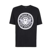 Munt T-shirt Balmain , Black , Heren