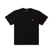 Korte mouw T-shirt Carhartt Wip , Black , Heren