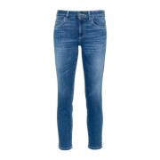 Blauwe Skinny Cut Denim Jeans Dondup , Blue , Dames