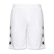 Shorts met logo Golden Goose , White , Heren