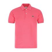 Roze Piquet Polo Shirt Lacoste , Pink , Heren