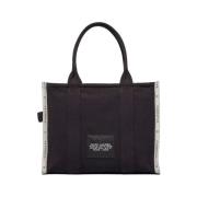 Deluxe Geweven Jacquard Grote Tote Marc Jacobs , Black , Dames