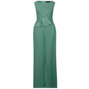 Mouwloze Lange Jumpsuit vera mont , Green , Dames