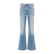 Lichtblauwe Distressed Bootcut Jeans Closed , Blue , Dames